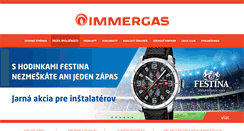 Desktop Screenshot of immergas.sk